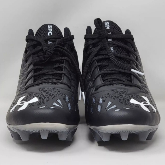 Under Armour Spotlight UA Football Cleats Black 3023963-001 Men\'s Size 13.5 New main image 4